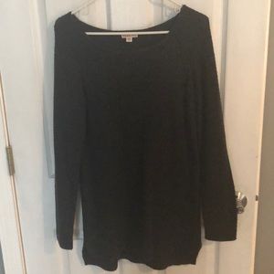 Dark grey scoop neck sweater